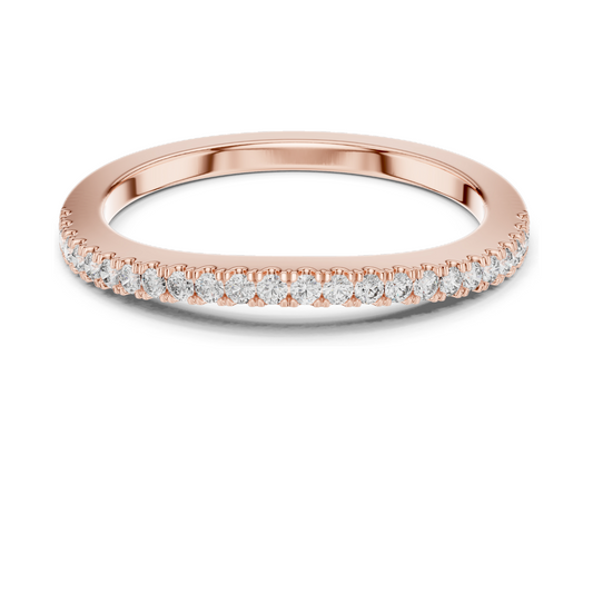 0.216 CT Lab-Grown Diamond Eternity Band | Round Brilliant Cut | 18KT, 14KT, 10KT Gold & 925 Silver | Rose, Yellow, White Gold Options | Luxury Fine Jewelry