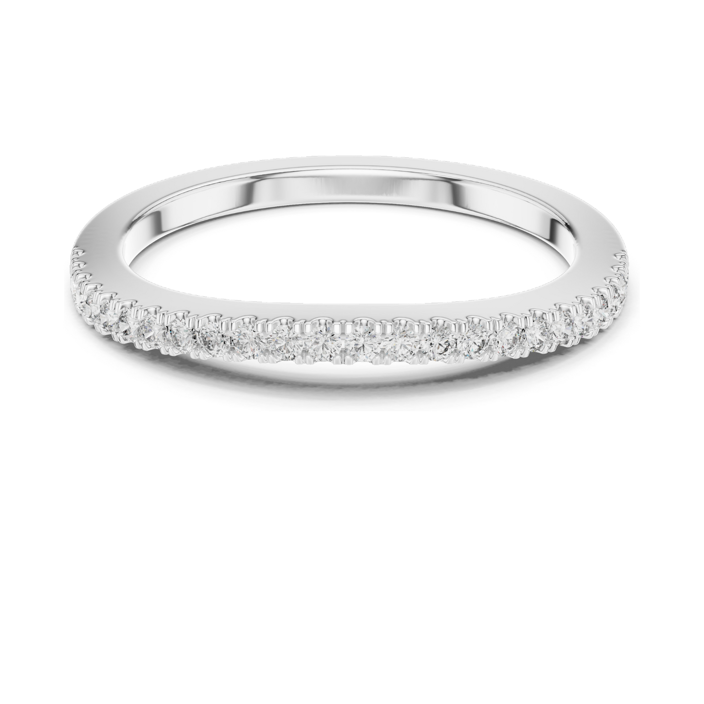 0.216 CT Lab-Grown Diamond Eternity Band | Round Brilliant Cut | 18KT, 14KT, 10KT Gold & 925 Silver | Rose, Yellow, White Gold Options | Luxury Fine Jewelry