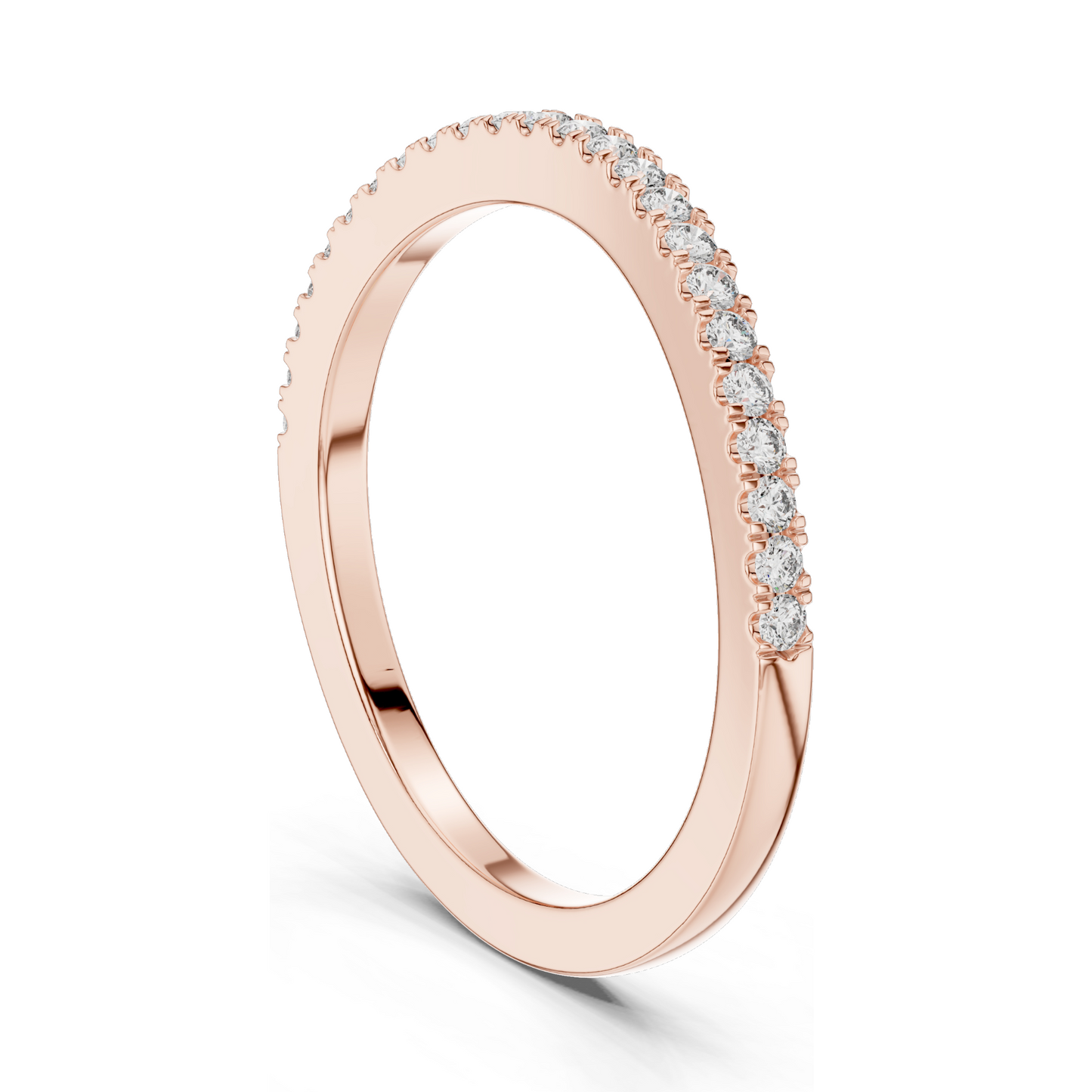 0.216 CT Lab-Grown Diamond Eternity Band | Round Brilliant Cut | 18KT, 14KT, 10KT Gold & 925 Silver | Rose, Yellow, White Gold Options | Luxury Fine Jewelry