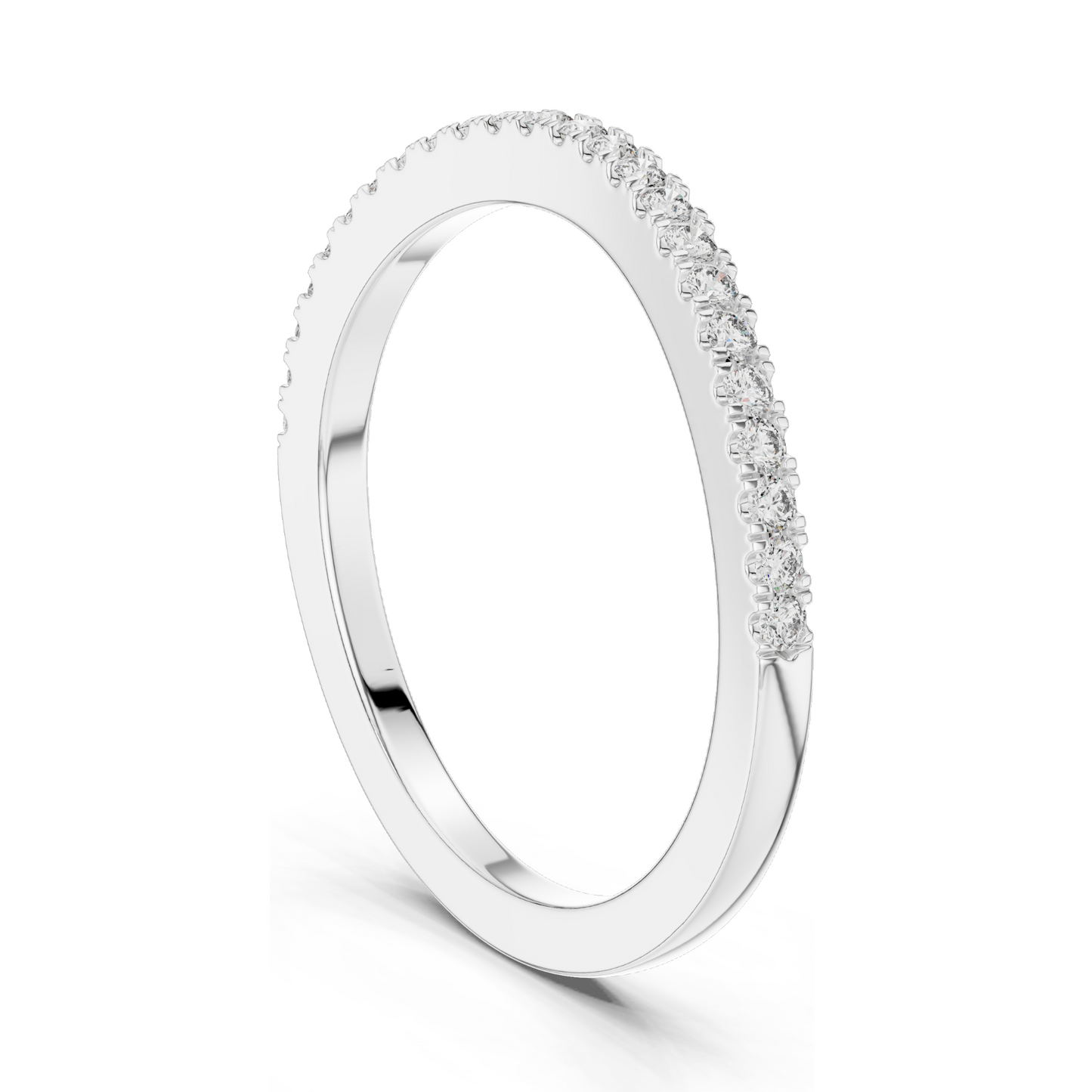 0.216 CT Lab-Grown Diamond Eternity Band | Round Brilliant Cut | 18KT, 14KT, 10KT Gold & 925 Silver | Rose, Yellow, White Gold Options | Luxury Fine Jewelry