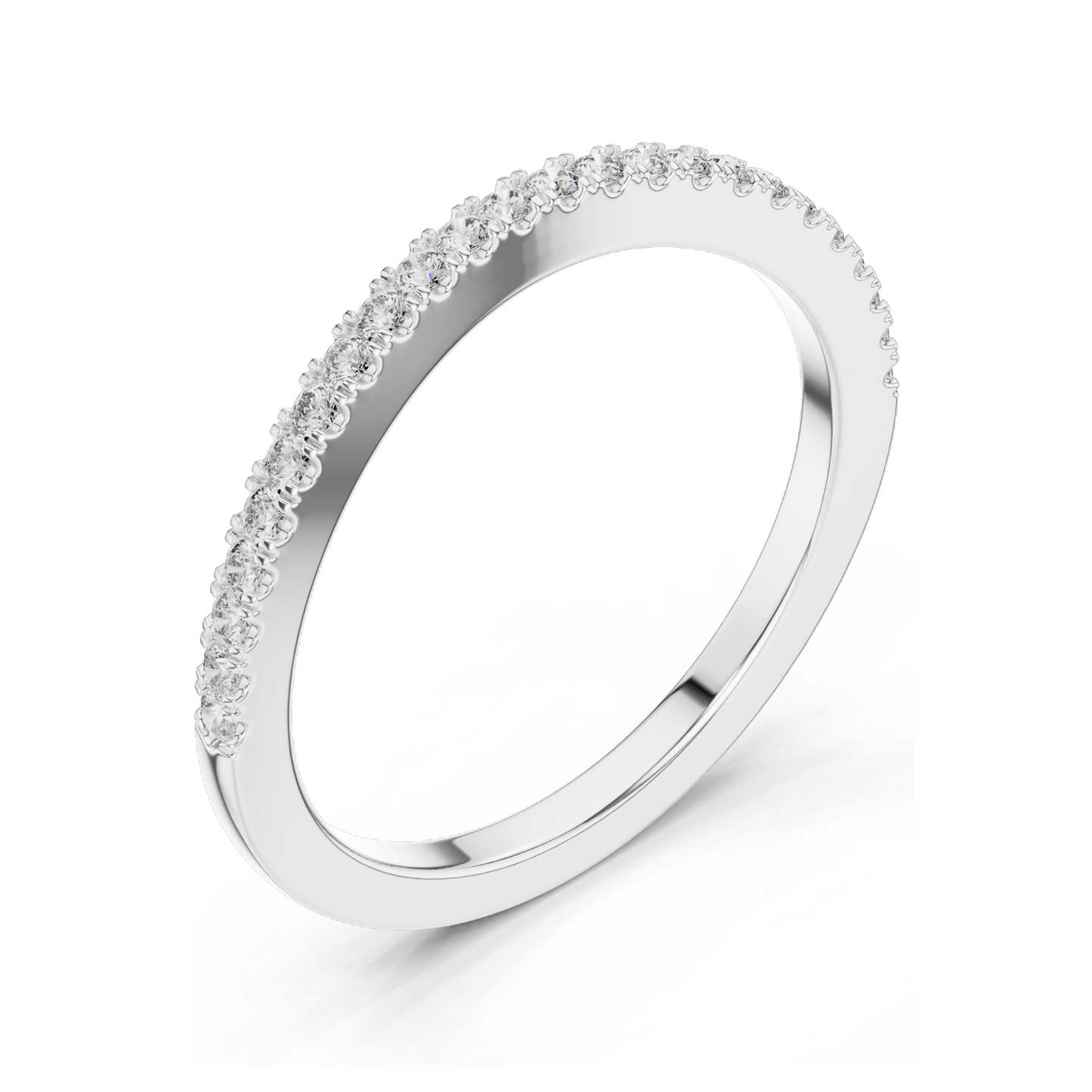 0.216 CT Lab-Grown Diamond Eternity Band | Round Brilliant Cut | 18KT, 14KT, 10KT Gold & 925 Silver | Rose, Yellow, White Gold Options | Luxury Fine Jewelry