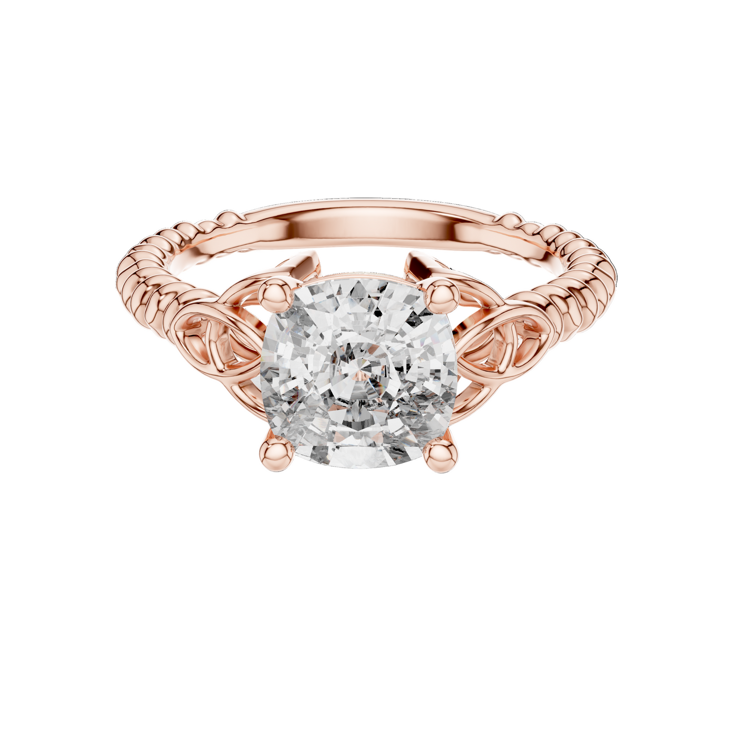 2.43 CT Lab-Grown VVS-VS EF CVD Diamond Ring for Women | 18KT, 14KT, 10KT Gold & 925 Silver | Moissanite & Diamond Options | Rose, Yellow, White Gold