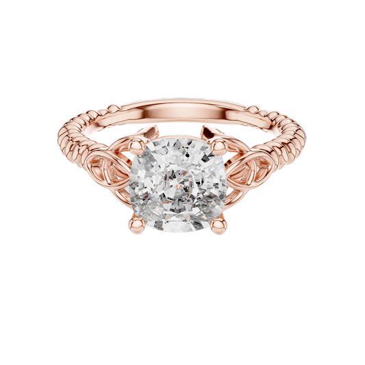 2.43 CT Lab-Grown VVS-VS EF CVD Diamond Ring for Women | 18KT, 14KT, 10KT Gold & 925 Silver | Moissanite & Diamond Options | Rose, Yellow, White Gold