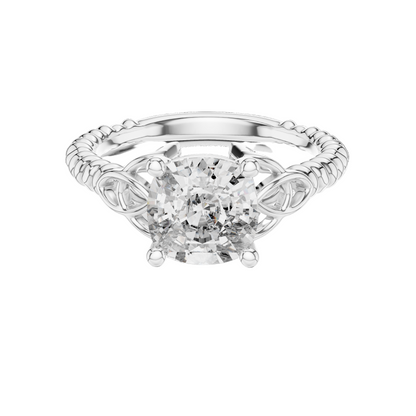 2.43 CT Lab-Grown VVS-VS EF CVD Diamond Ring for Women | 18KT, 14KT, 10KT Gold & 925 Silver | Moissanite & Diamond Options | Rose, Yellow, White Gold