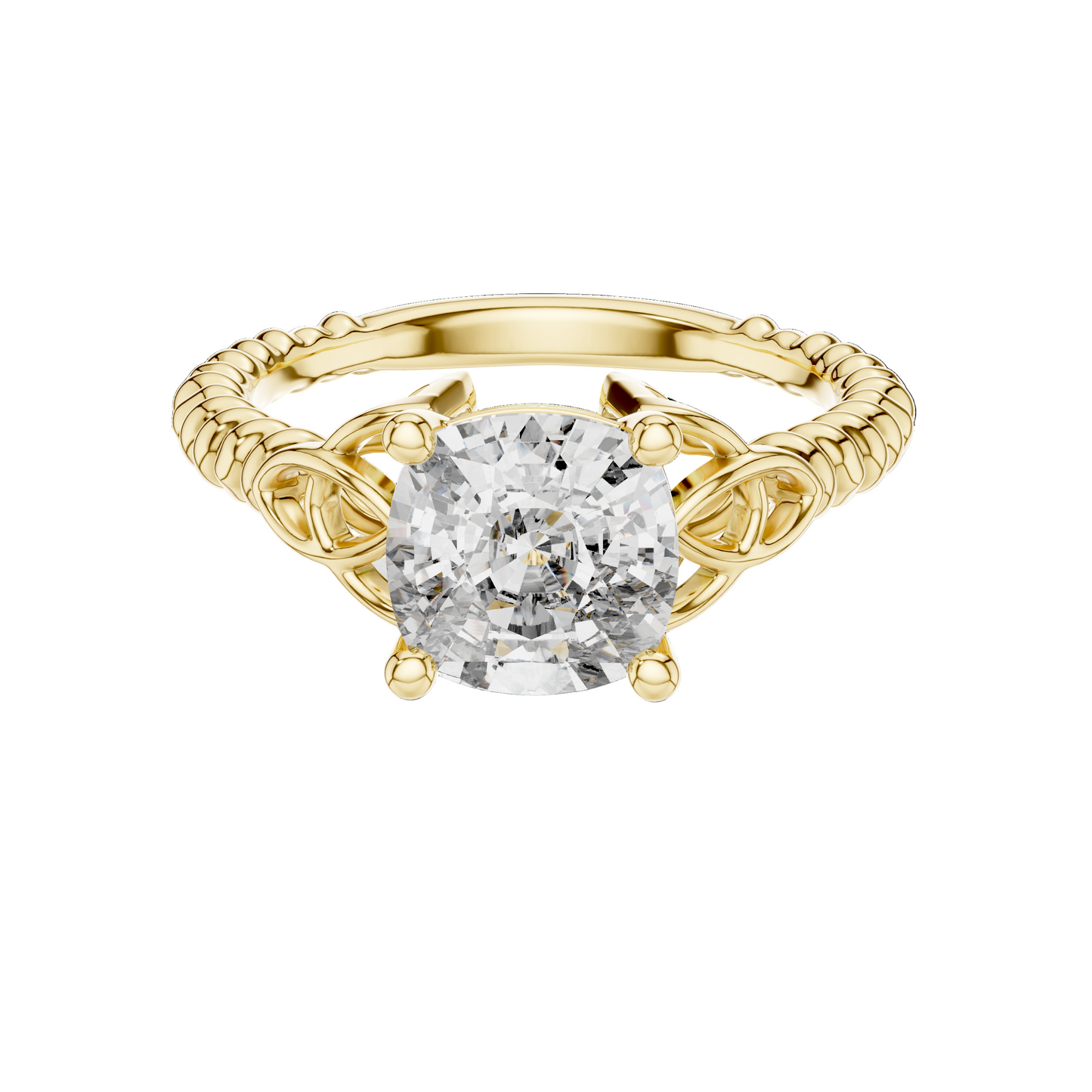2.43 CT Lab-Grown VVS-VS EF CVD Diamond Ring for Women | 18KT, 14KT, 10KT Gold & 925 Silver | Moissanite & Diamond Options | Rose, Yellow, White Gold