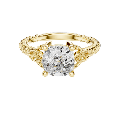 2.43 CT Lab-Grown VVS-VS EF CVD Diamond Ring for Women | 18KT, 14KT, 10KT Gold & 925 Silver | Moissanite & Diamond Options | Rose, Yellow, White Gold