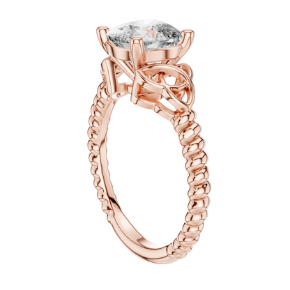 2.43 CT Lab-Grown VVS-VS EF CVD Diamond Ring for Women | 18KT, 14KT, 10KT Gold & 925 Silver | Moissanite & Diamond Options | Rose, Yellow, White Gold