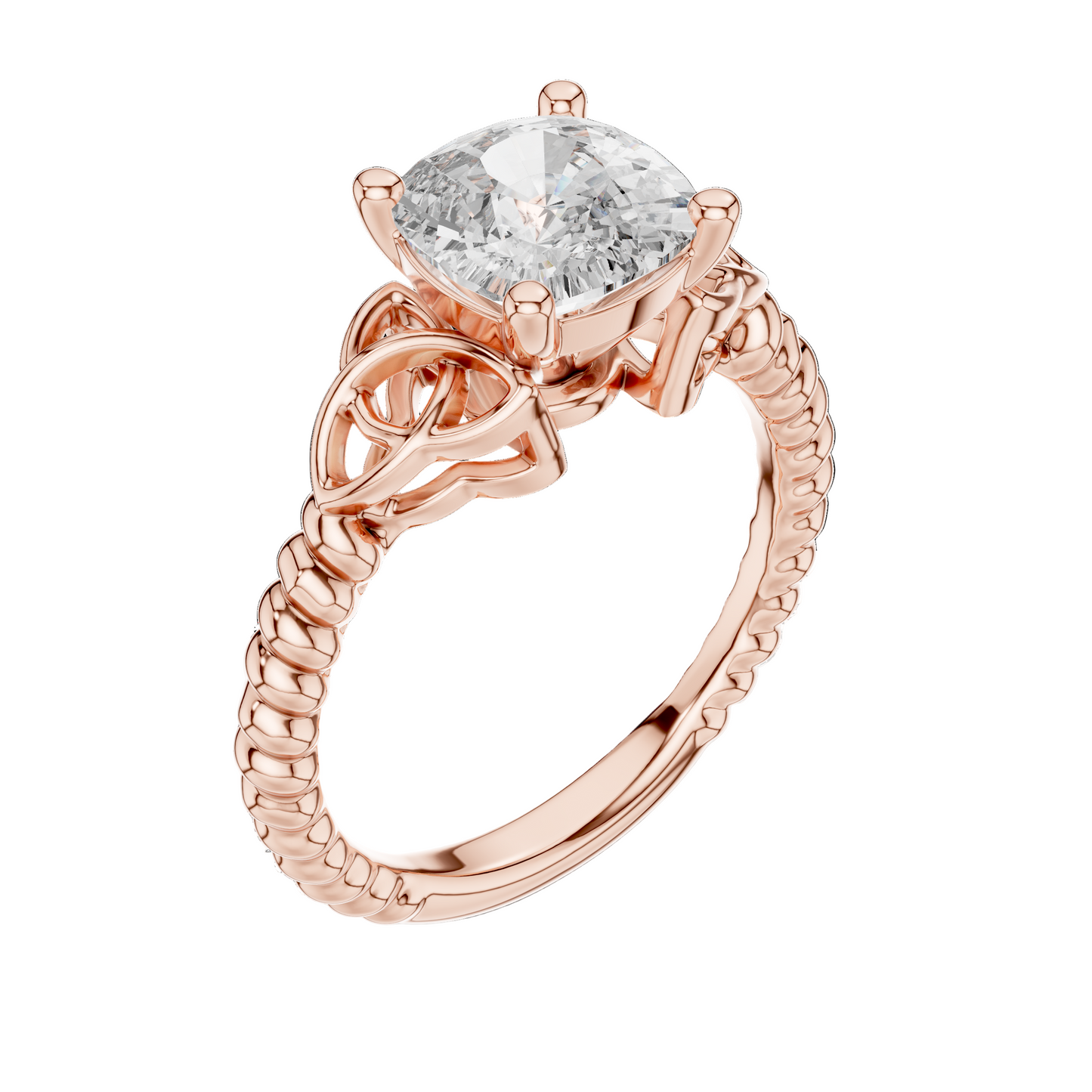 2.43 CT Lab-Grown VVS-VS EF CVD Diamond Ring for Women | 18KT, 14KT, 10KT Gold & 925 Silver | Moissanite & Diamond Options | Rose, Yellow, White Gold