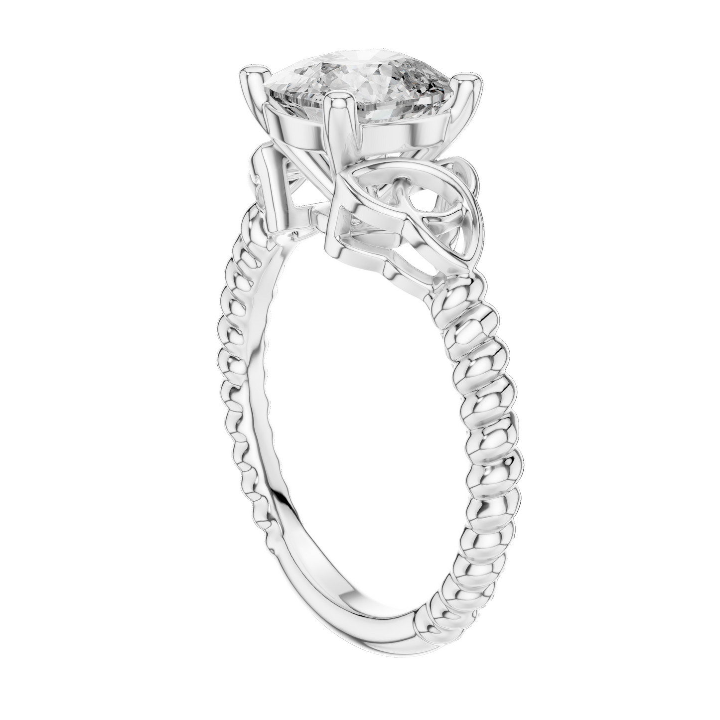 2.43 CT Lab-Grown VVS-VS EF CVD Diamond Ring for Women | 18KT, 14KT, 10KT Gold & 925 Silver | Moissanite & Diamond Options | Rose, Yellow, White Gold
