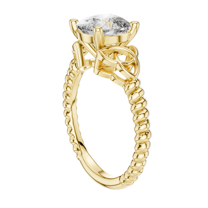 2.43 CT Lab-Grown VVS-VS EF CVD Diamond Ring for Women | 18KT, 14KT, 10KT Gold & 925 Silver | Moissanite & Diamond Options | Rose, Yellow, White Gold