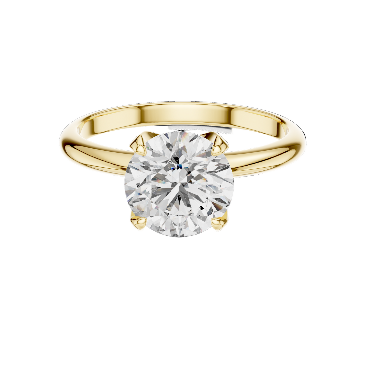 1.5 CT Lab-Grown VVS-VS EF CVD Diamond Engagement Ring for Women | 18KT, 14KT, 10KT Gold & 925 Silver | Moissanite & Diamond Options | Rose, Yellow, White Gold