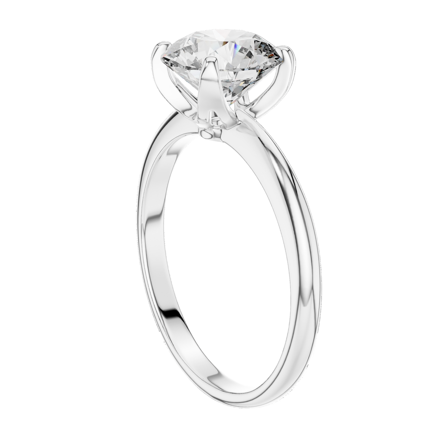 1.5 CT Lab-Grown VVS-VS EF CVD Diamond Engagement Ring for Women | 18KT, 14KT, 10KT Gold & 925 Silver | Moissanite & Diamond Options | Rose, Yellow, White Gold