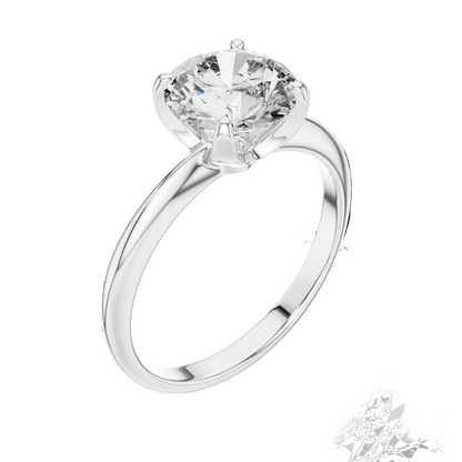 1.5 CT Lab-Grown VVS-VS EF CVD Diamond Engagement Ring for Women | 18KT, 14KT, 10KT Gold & 925 Silver | Moissanite & Diamond Options | Rose, Yellow, White Gold