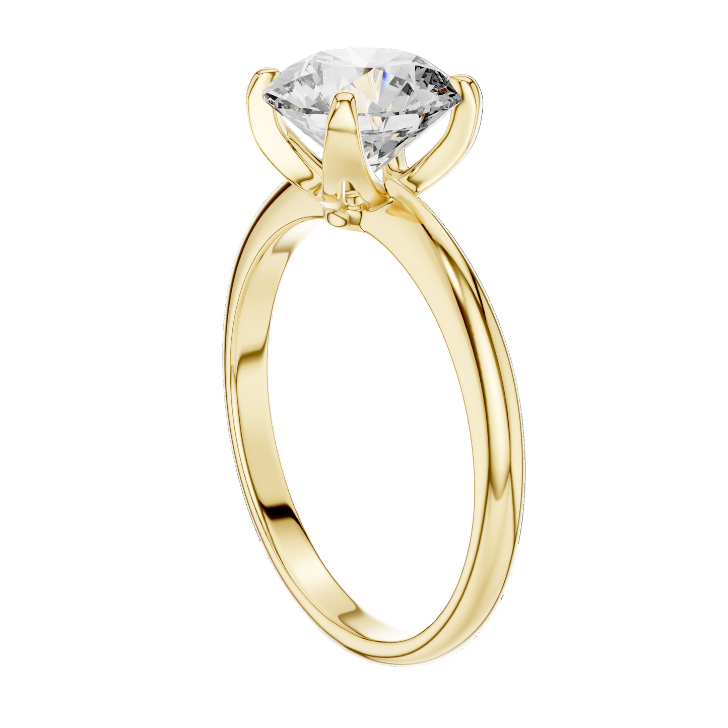 1.5 CT Lab-Grown VVS-VS EF CVD Diamond Engagement Ring for Women | 18KT, 14KT, 10KT Gold & 925 Silver | Moissanite & Diamond Options | Rose, Yellow, White Gold