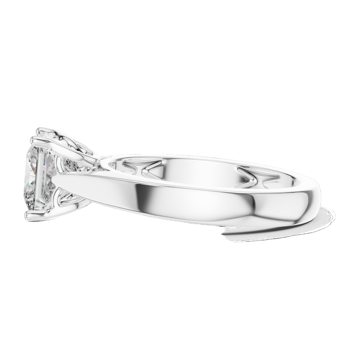 1.5 CT Princess Cut Lab-Grown Diamond Ring for Women | VVS-VS EF CVD Diamonds | 18KT, 14KT, 10KT Gold & 925 Silver | Moissanite Option | Rose, Yellow, White Gold