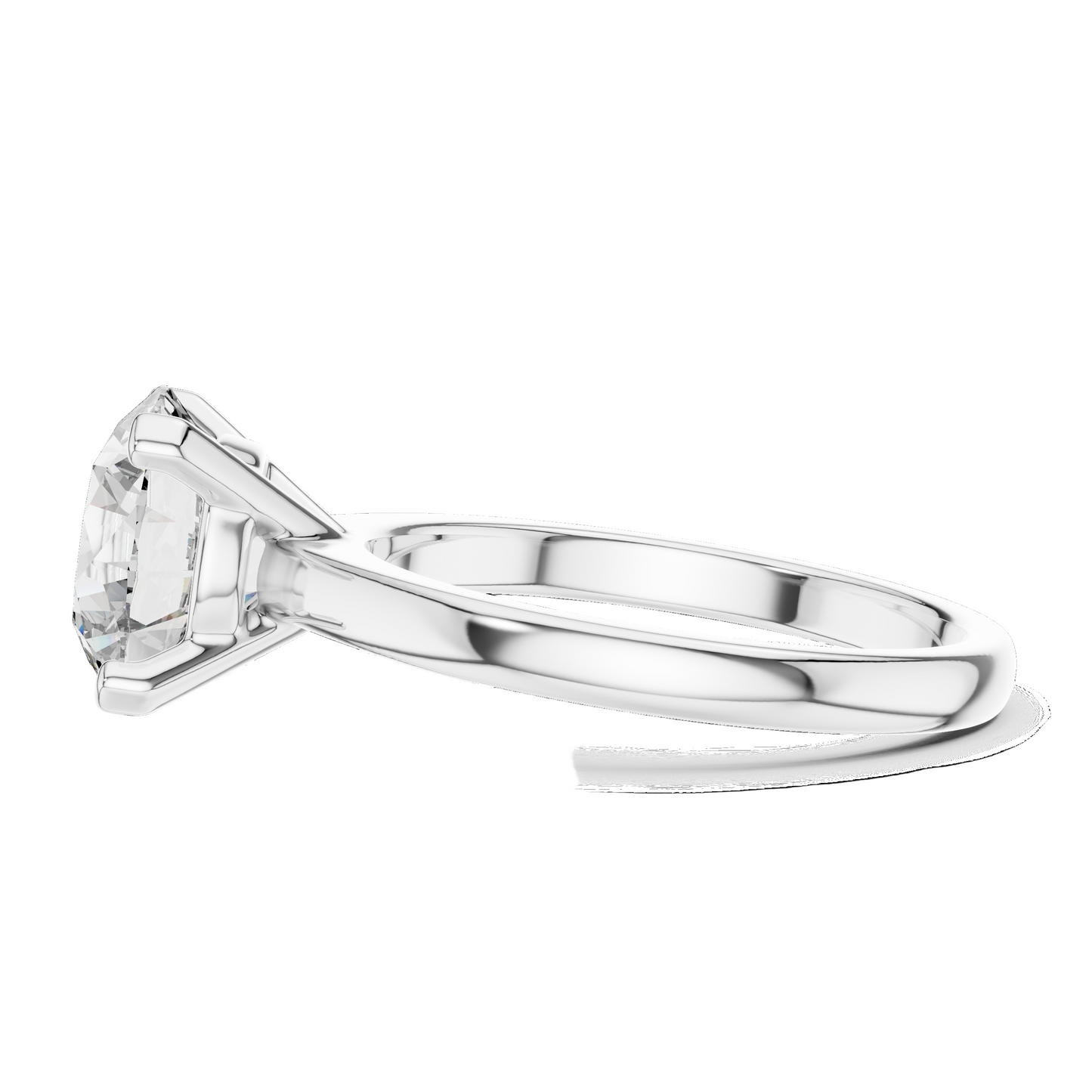 2.5 CT Round Brilliant Cut Lab-Grown Diamond Solitaire Ring for Women | VVS-VS EF CVD Diamond | 18KT, 14KT, 10KT Gold & 925 Silver | Moissanite Option | Rose, Yellow, White Gold