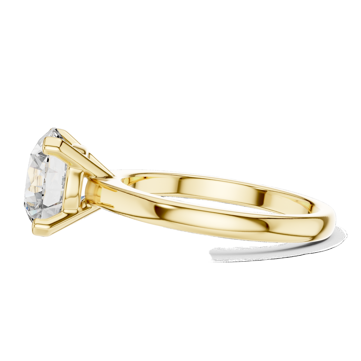 2.5 CT Round Brilliant Cut Lab-Grown Diamond Solitaire Ring for Women | VVS-VS EF CVD Diamond | 18KT, 14KT, 10KT Gold & 925 Silver | Moissanite Option | Rose, Yellow, White Gold