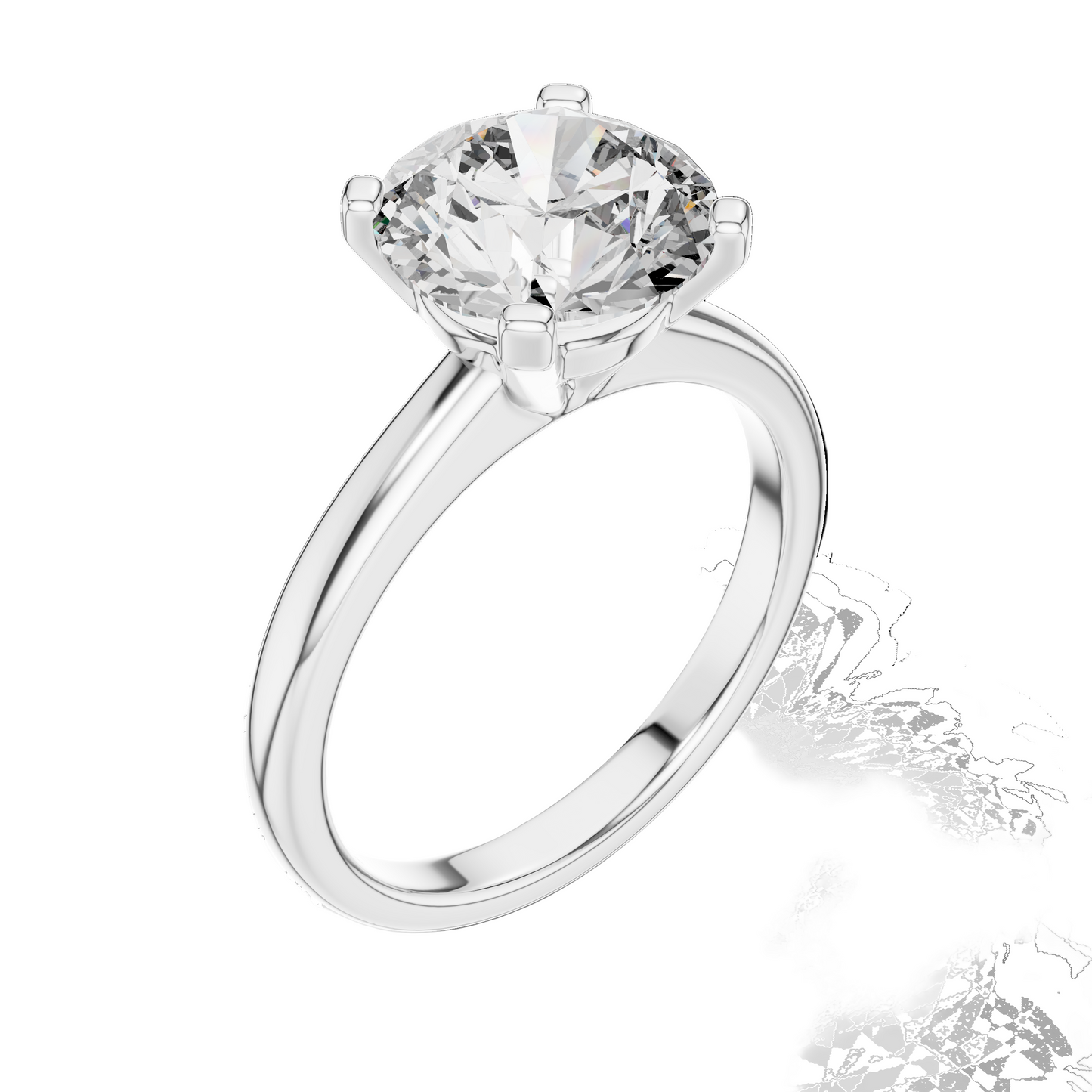 2.5 CT Round Brilliant Cut Lab-Grown Diamond Solitaire Ring for Women | VVS-VS EF CVD Diamond | 18KT, 14KT, 10KT Gold & 925 Silver | Moissanite Option | Rose, Yellow, White Gold