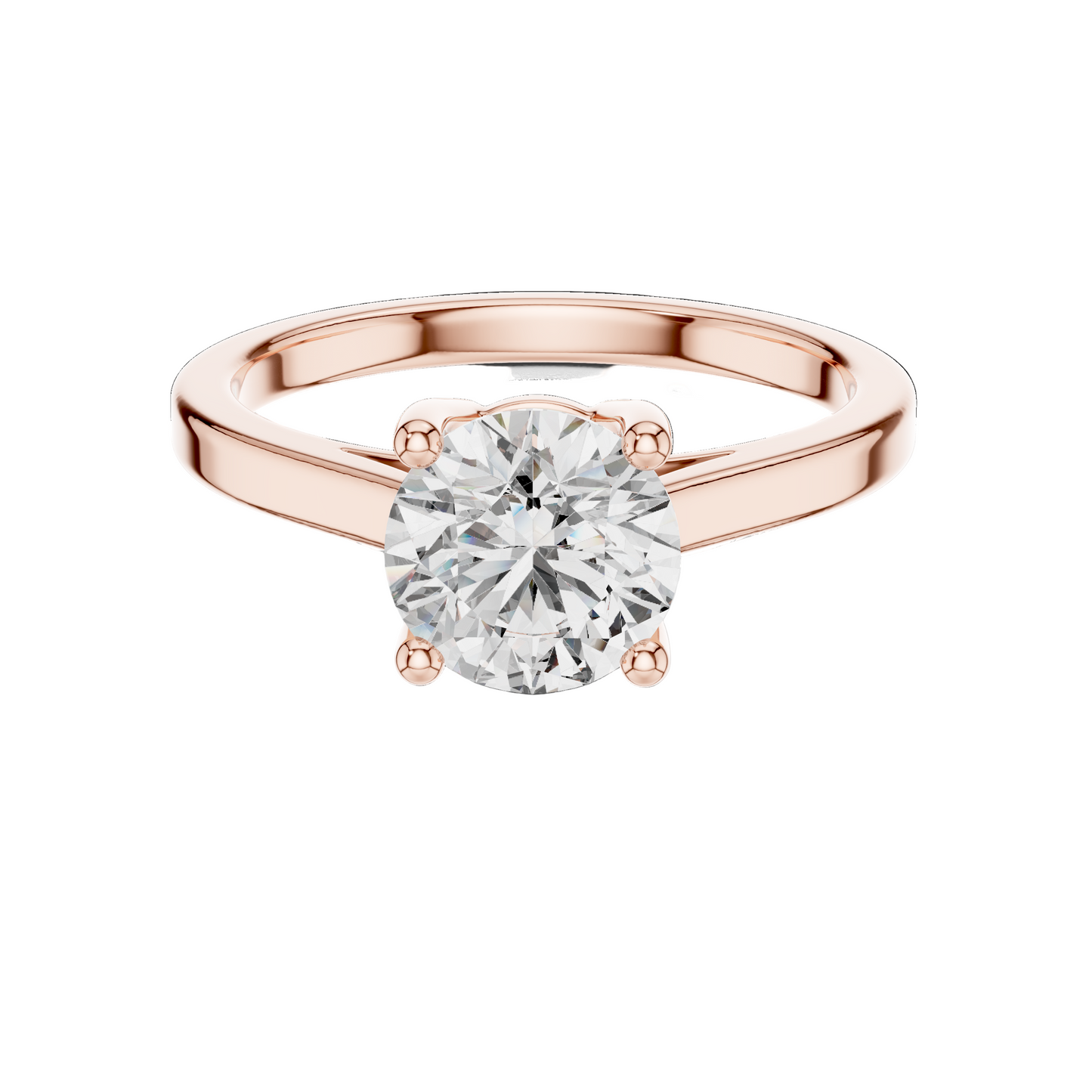 1.5 CT Lab Diamond Solitaire Ring for Women | VVS-VS EF Clarity | 18KT, 14KT, 10KT Gold & 925 Silver | Rose, Yellow, White Gold & Moissanite Options