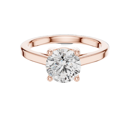 1.5 CT Lab Diamond Solitaire Ring for Women | VVS-VS EF Clarity | 18KT, 14KT, 10KT Gold & 925 Silver | Rose, Yellow, White Gold & Moissanite Options