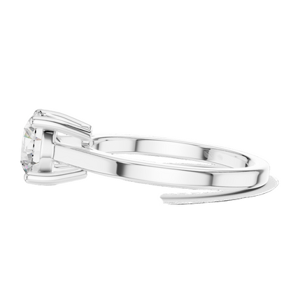 1.5 CT Lab Diamond Solitaire Ring for Women | VVS-VS EF Clarity | 18KT, 14KT, 10KT Gold & 925 Silver | Rose, Yellow, White Gold & Moissanite Options