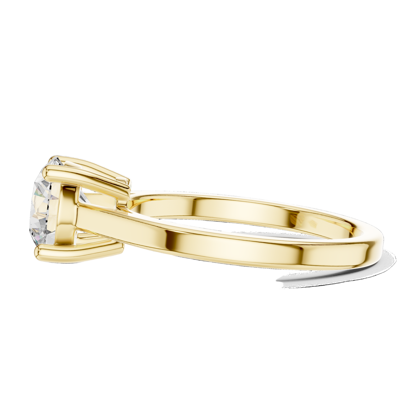 1.5 CT Lab Diamond Solitaire Ring for Women | VVS-VS EF Clarity | 18KT, 14KT, 10KT Gold & 925 Silver | Rose, Yellow, White Gold & Moissanite Options
