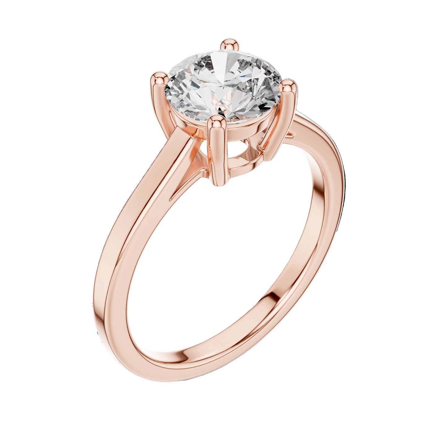 1.5 CT Lab Diamond Solitaire Ring for Women | VVS-VS EF Clarity | 18KT, 14KT, 10KT Gold & 925 Silver | Rose, Yellow, White Gold & Moissanite Options