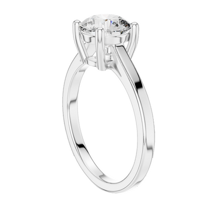 1.5 CT Lab Diamond Solitaire Ring for Women | VVS-VS EF Clarity | 18KT, 14KT, 10KT Gold & 925 Silver | Rose, Yellow, White Gold & Moissanite Options