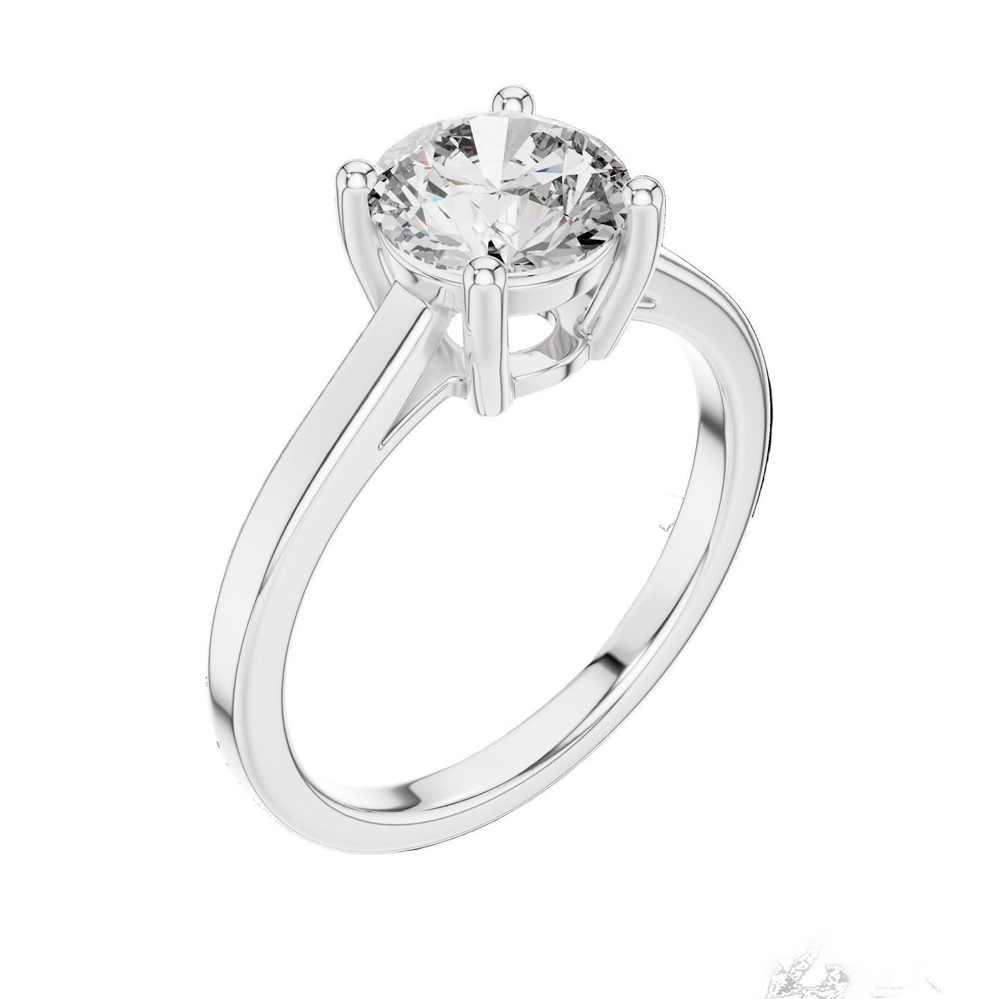 1.5 CT Lab Diamond Solitaire Ring for Women | VVS-VS EF Clarity | 18KT, 14KT, 10KT Gold & 925 Silver | Rose, Yellow, White Gold & Moissanite Options