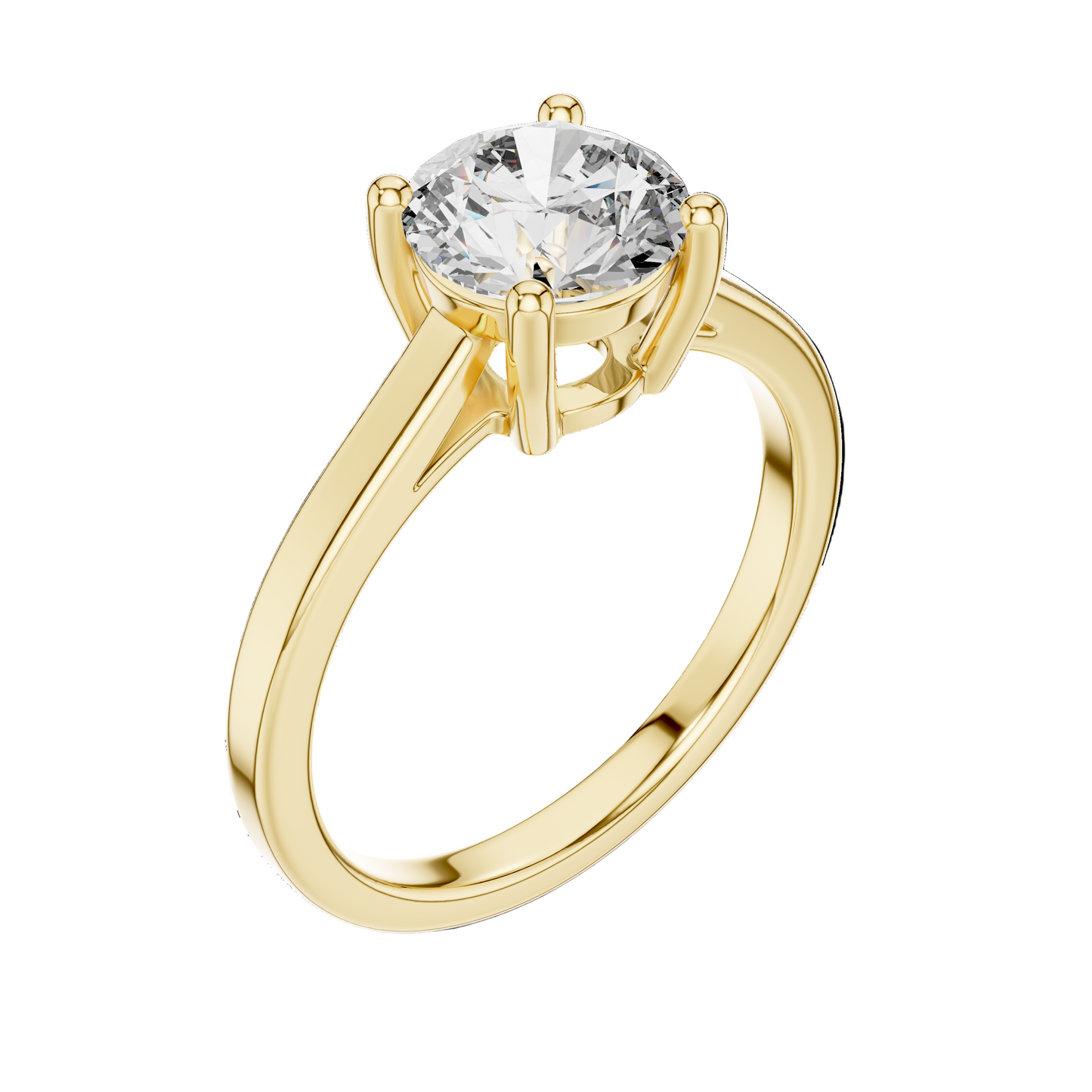 1.5 CT Lab Diamond Solitaire Ring for Women | VVS-VS EF Clarity | 18KT, 14KT, 10KT Gold & 925 Silver | Rose, Yellow, White Gold & Moissanite Options