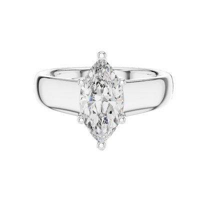 2.00 CT Marquise Lab Diamond Ring for Women | VVS–VS EF Clarity | 18KT, 14KT, 10KT Gold & 925 Silver | Rose, Yellow, White Gold & Moissanite Option