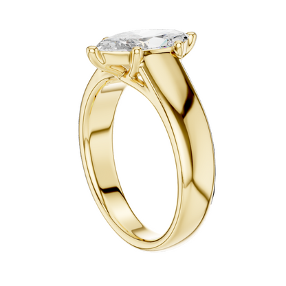2.00 CT Marquise Lab Diamond Ring for Women | VVS–VS EF Clarity | 18KT, 14KT, 10KT Gold & 925 Silver | Rose, Yellow, White Gold & Moissanite Option