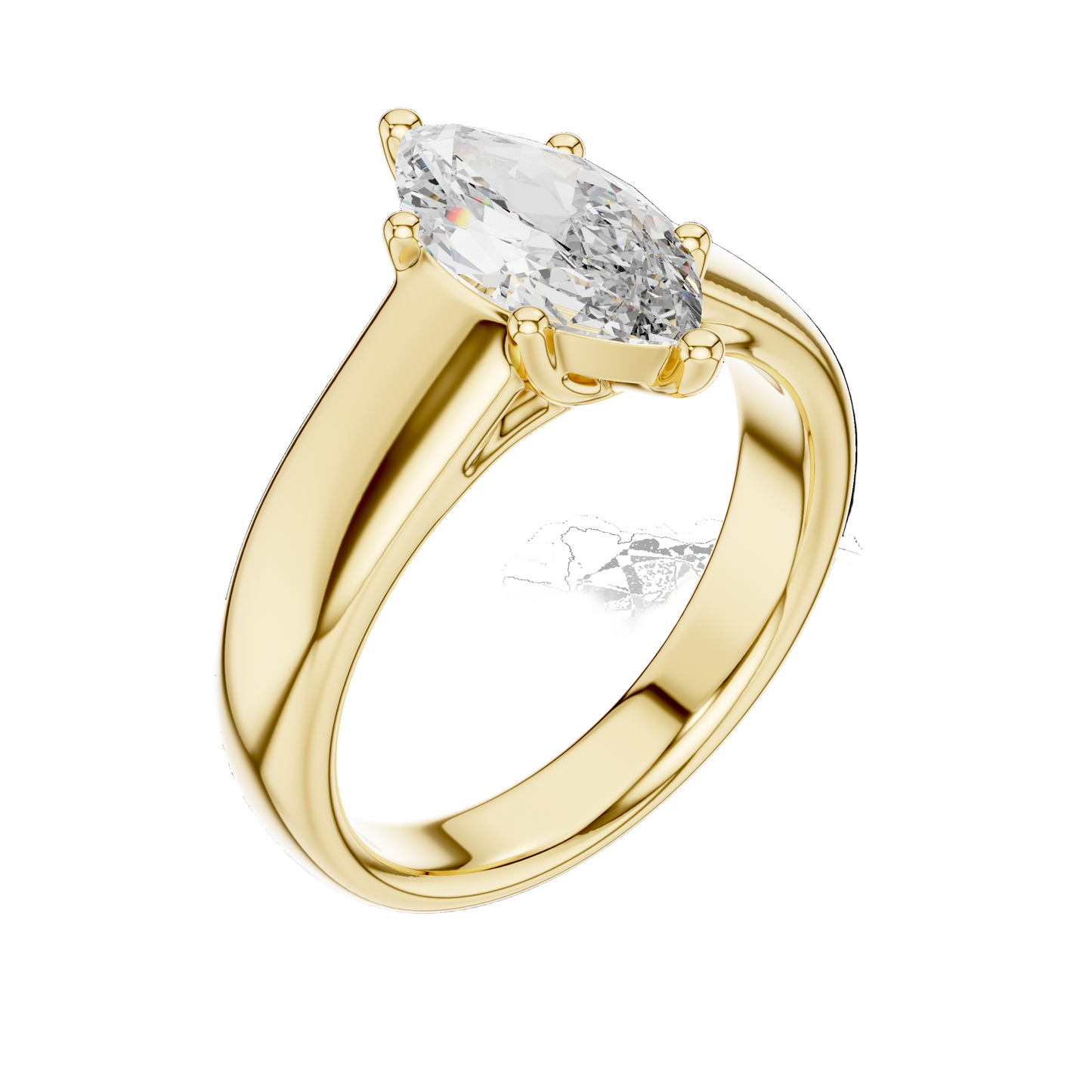 2.00 CT Marquise Lab Diamond Ring for Women | VVS–VS EF Clarity | 18KT, 14KT, 10KT Gold & 925 Silver | Rose, Yellow, White Gold & Moissanite Option