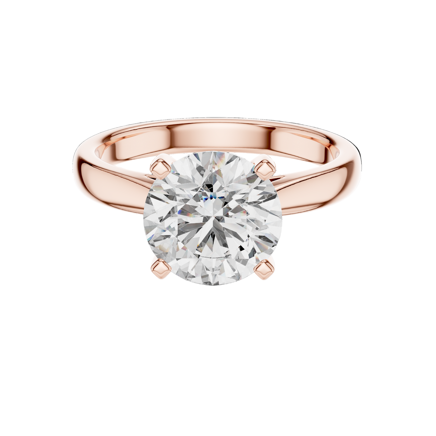 2.1 CT Lab Diamond Solitaire Ring for Women | VVS-VS EF Clarity | 18KT, 14KT, 10KT Gold & 925 Silver | Rose, Yellow, White Gold & Moissanite Options