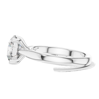 2.1 CT Lab Diamond Solitaire Ring for Women | VVS-VS EF Clarity | 18KT, 14KT, 10KT Gold & 925 Silver | Rose, Yellow, White Gold & Moissanite Options