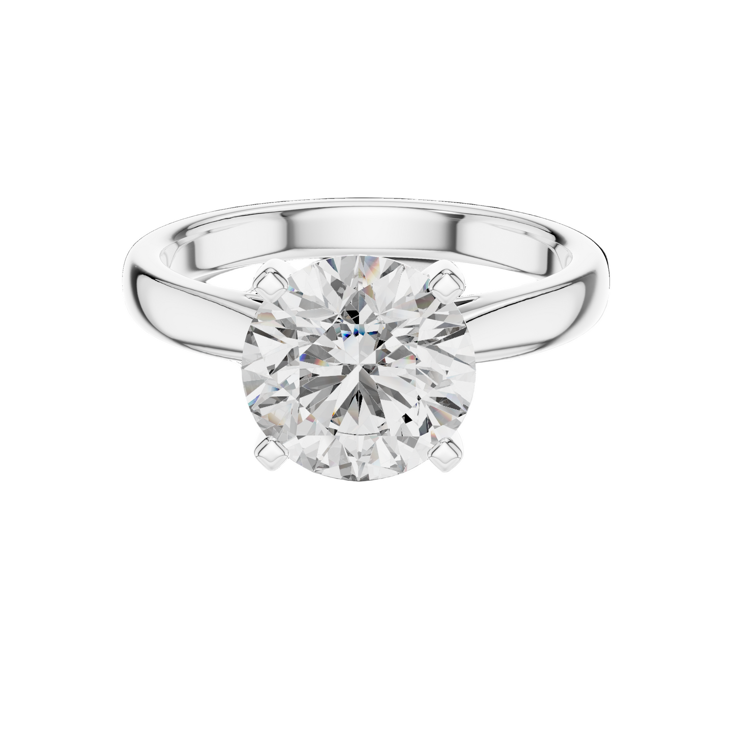 2.1 CT Lab Diamond Solitaire Ring for Women | VVS-VS EF Clarity | 18KT, 14KT, 10KT Gold & 925 Silver | Rose, Yellow, White Gold & Moissanite Options