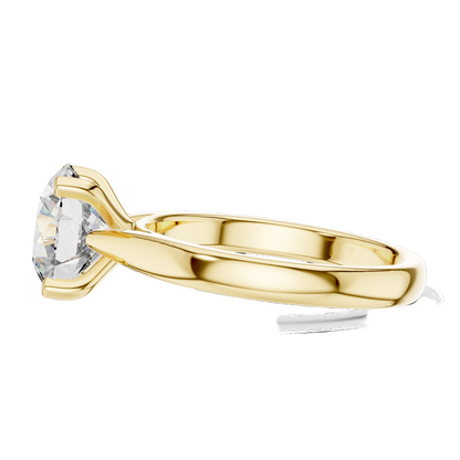 2.1 CT Lab Diamond Solitaire Ring for Women | VVS-VS EF Clarity | 18KT, 14KT, 10KT Gold & 925 Silver | Rose, Yellow, White Gold & Moissanite Options
