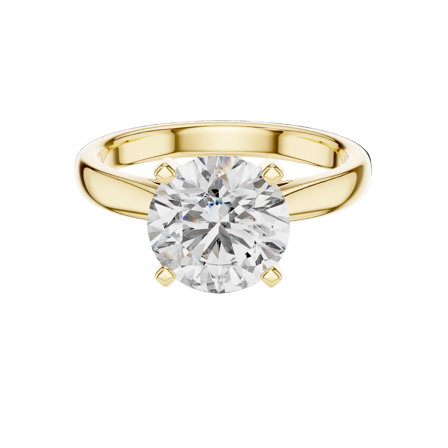 2.1 CT Lab Diamond Solitaire Ring for Women | VVS-VS EF Clarity | 18KT, 14KT, 10KT Gold & 925 Silver | Rose, Yellow, White Gold & Moissanite Options