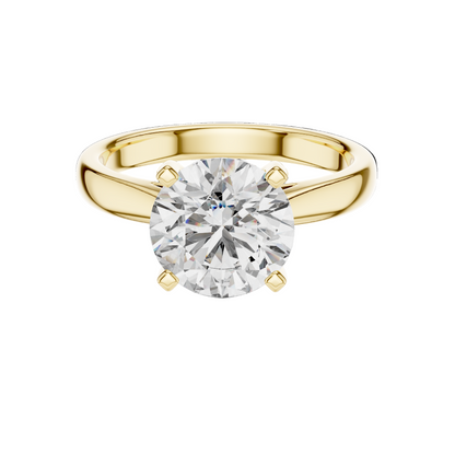 2.1 CT Lab Diamond Solitaire Ring for Women | VVS-VS EF Clarity | 18KT, 14KT, 10KT Gold & 925 Silver | Rose, Yellow, White Gold & Moissanite Options