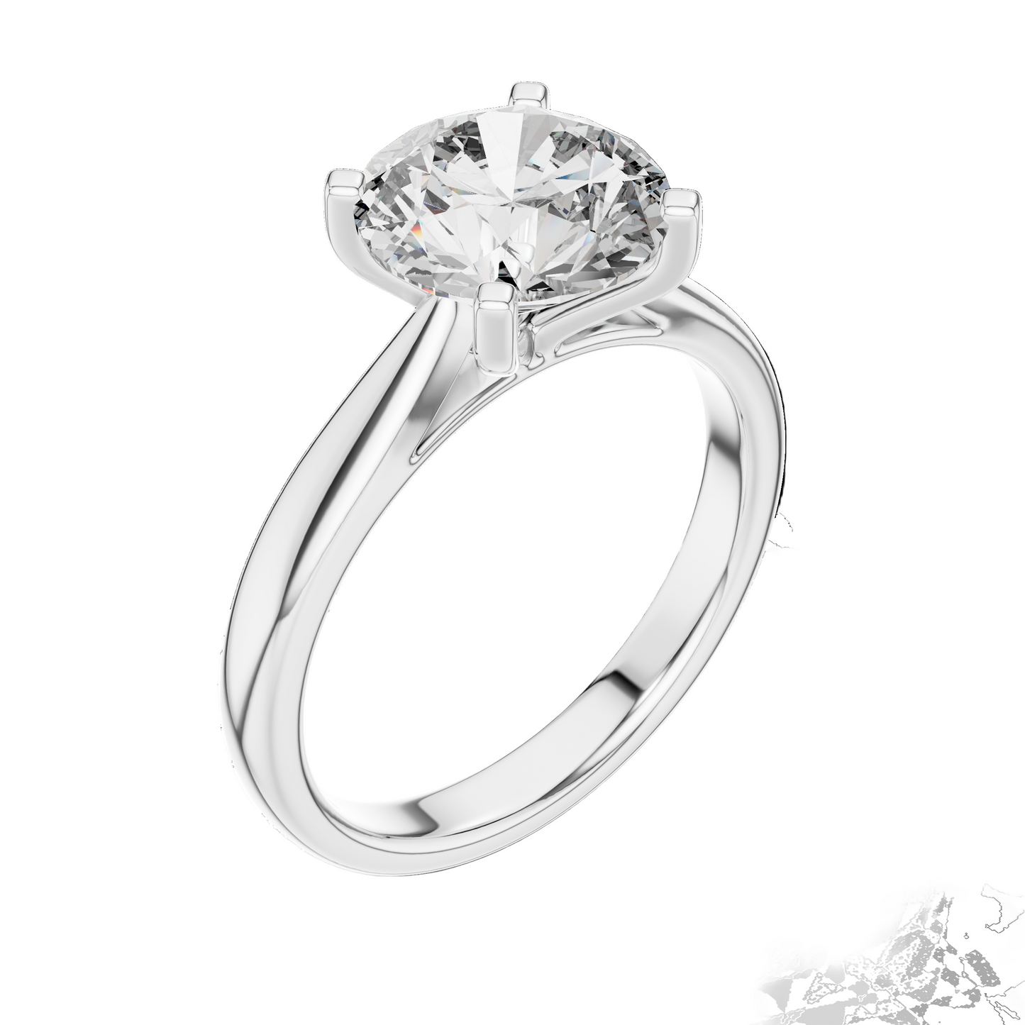 2.1 CT Lab Diamond Solitaire Ring for Women | VVS-VS EF Clarity | 18KT, 14KT, 10KT Gold & 925 Silver | Rose, Yellow, White Gold & Moissanite Options