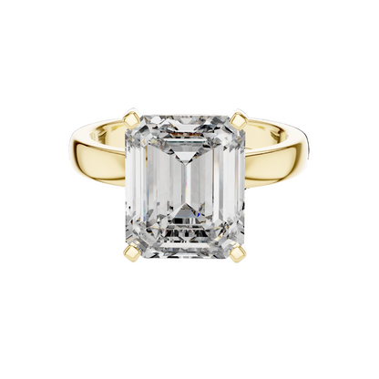 2 CT Lab-Grown VVS-VS EF Diamond Ring for Women | Emerald Cut, 18KT, 14KT, 10KT Gold & 925 Silver | Rose, Yellow, White Gold & Moissanite Options