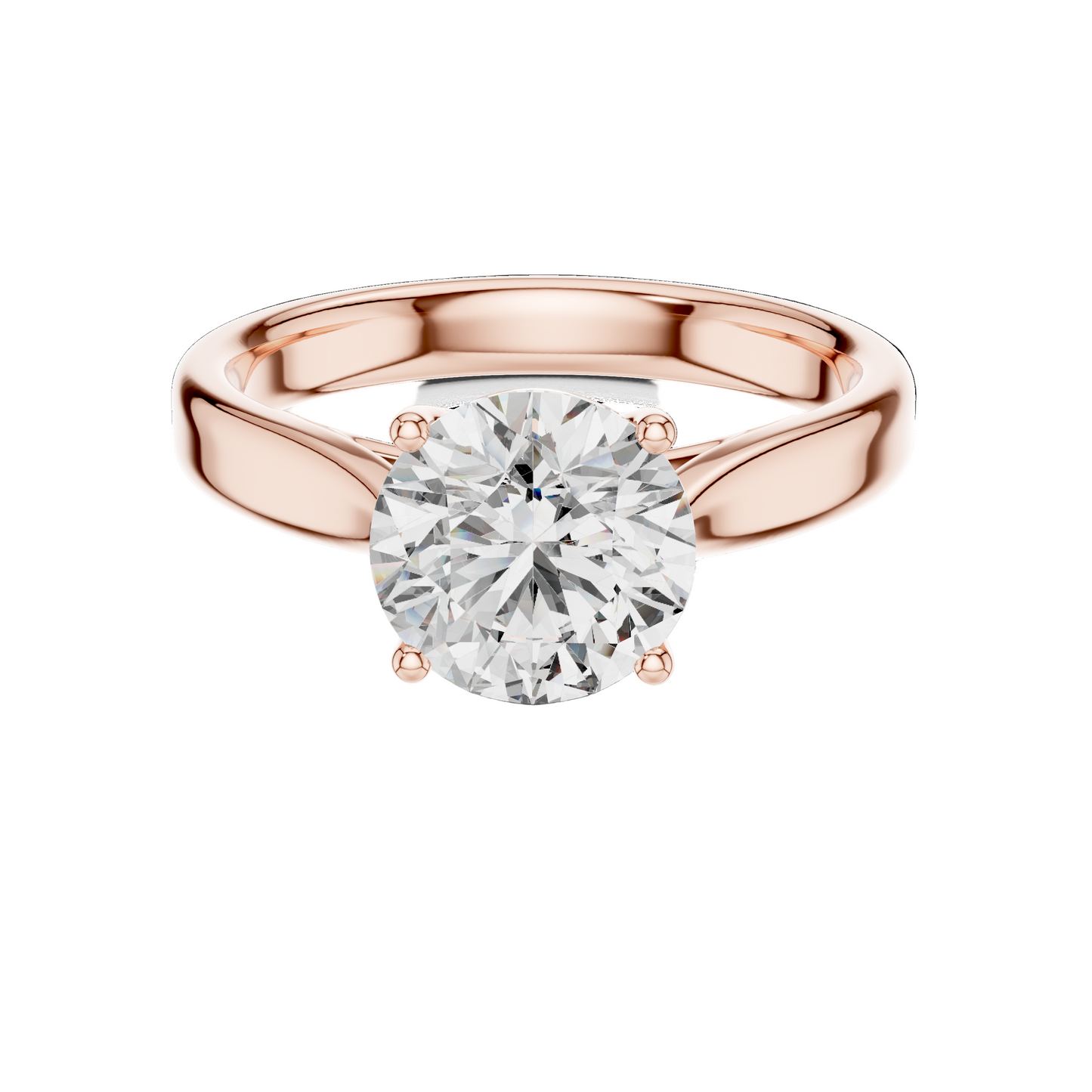 2.1 CT Lab-Grown Diamond Solitaire Ring for Women | VVS-VS EF Clarity | 18KT, 14KT, 10KT Gold & 925 Silver | Moissanite & Lab Diamond Options