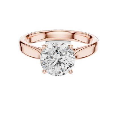 2.1 CT Lab-Grown Diamond Solitaire Ring for Women | VVS-VS EF Clarity | 18KT, 14KT, 10KT Gold & 925 Silver | Moissanite & Lab Diamond Options