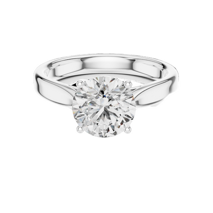 2.1 CT Lab-Grown Diamond Solitaire Ring for Women | VVS-VS EF Clarity | 18KT, 14KT, 10KT Gold & 925 Silver | Moissanite & Lab Diamond Options