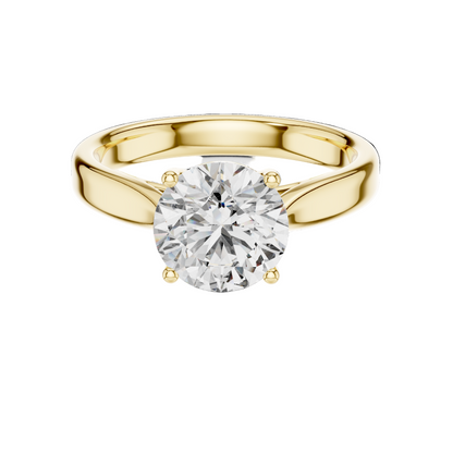 2.1 CT Lab-Grown Diamond Solitaire Ring for Women | VVS-VS EF Clarity | 18KT, 14KT, 10KT Gold & 925 Silver | Moissanite & Lab Diamond Options