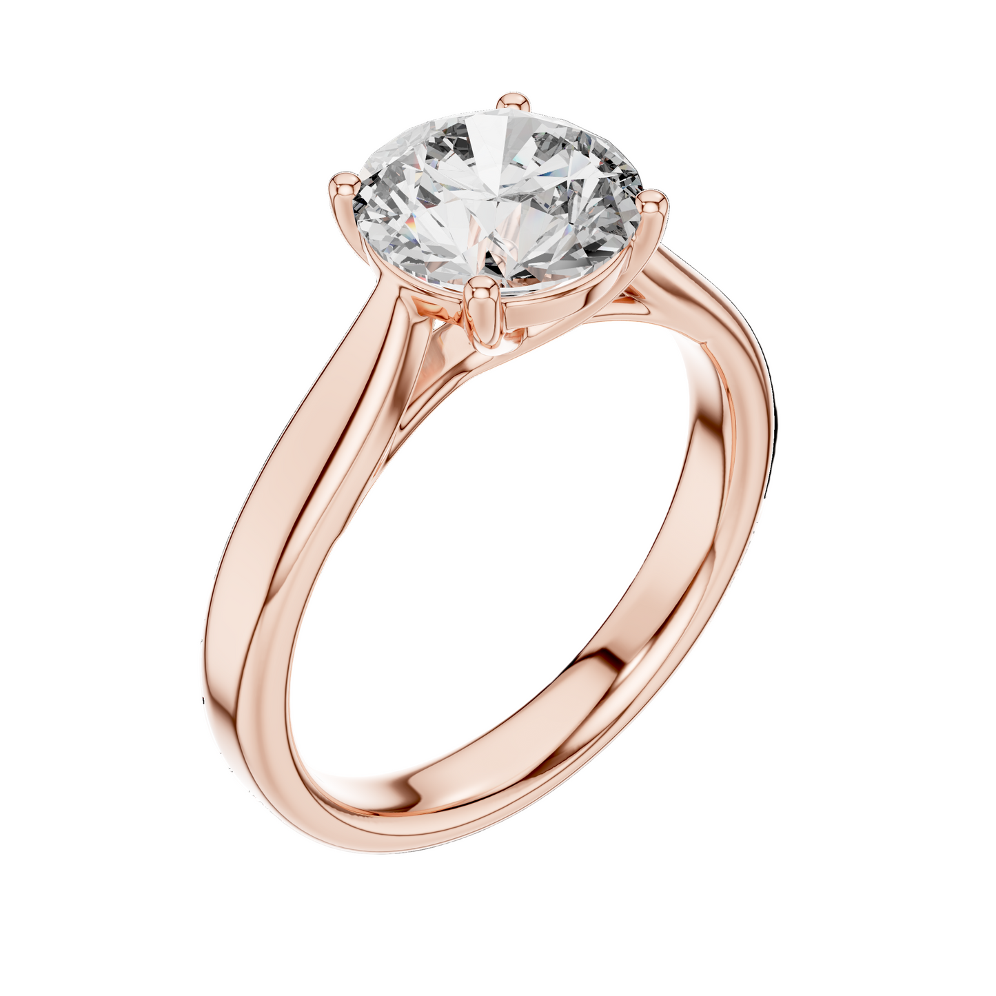 2.1 CT Lab-Grown Diamond Solitaire Ring for Women | VVS-VS EF Clarity | 18KT, 14KT, 10KT Gold & 925 Silver | Moissanite & Lab Diamond Options