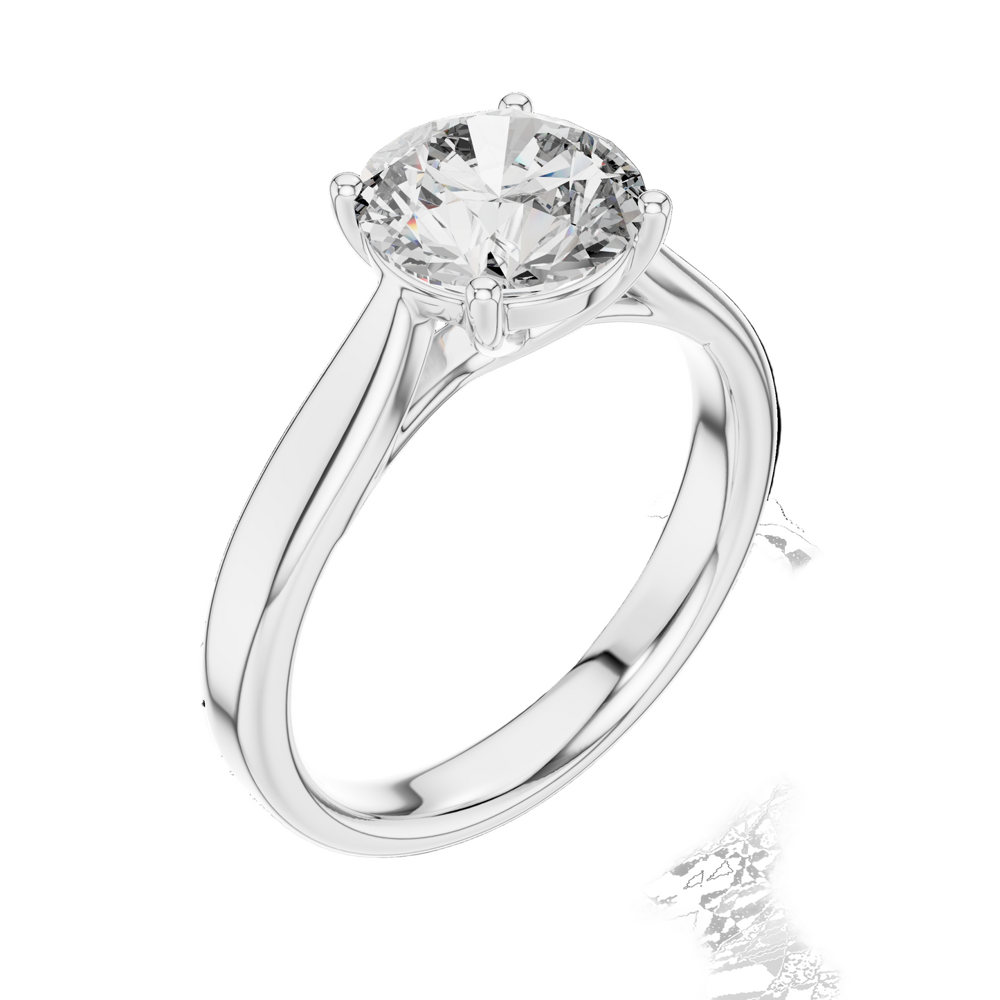 2.1 CT Lab-Grown Diamond Solitaire Ring for Women | VVS-VS EF Clarity | 18KT, 14KT, 10KT Gold & 925 Silver | Moissanite & Lab Diamond Options