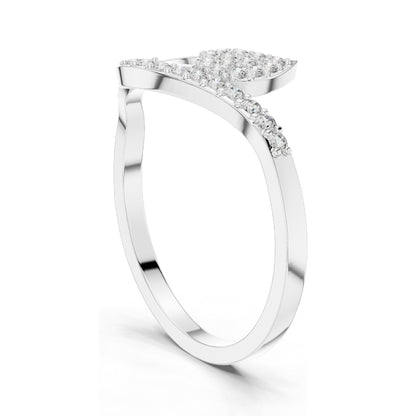 0.156ct Lab Grown Diamond Engagement Ring for Women | VVS-VS EF Clarity | 18KT, 14KT, 10KT Gold & 925 Silver | Rose, Yellow, White Gold & Moissanite Options