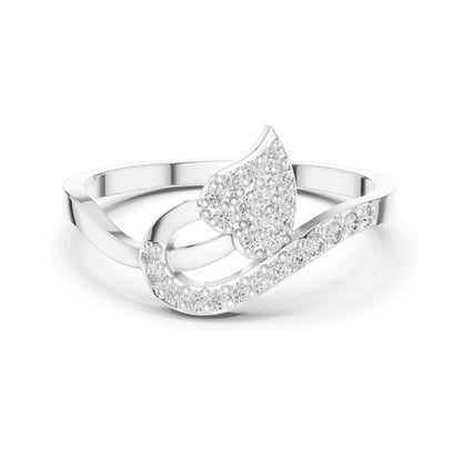 0.156ct Lab Grown Diamond Engagement Ring for Women | VVS-VS EF Clarity | 18KT, 14KT, 10KT Gold & 925 Silver | Rose, Yellow, White Gold & Moissanite Options