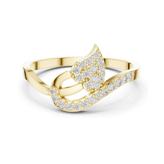 0.156ct Lab Grown Diamond Engagement Ring for Women | VVS-VS EF Clarity | 18KT, 14KT, 10KT Gold & 925 Silver | Rose, Yellow, White Gold & Moissanite Options